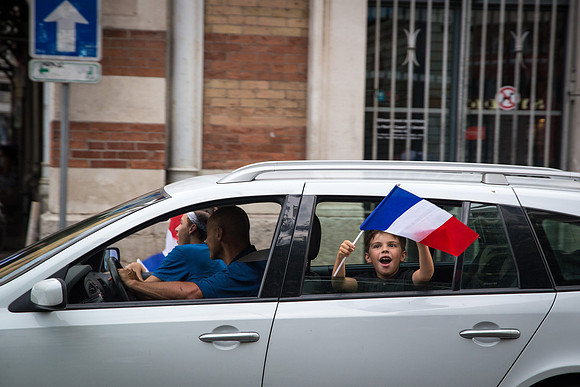 Champions du Monde 2018 vus de Grenoble • World Cup 2018 Winners seen from Grenoble, France