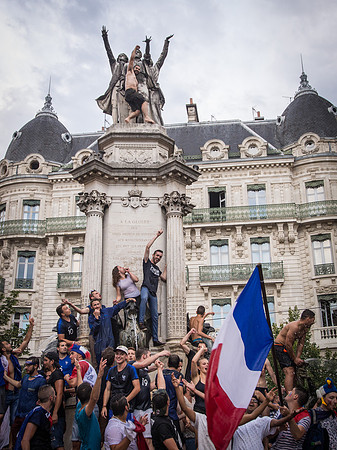 Champions du Monde 2018 vus de Grenoble • World Cup 2018 Winners seen from Grenoble, France