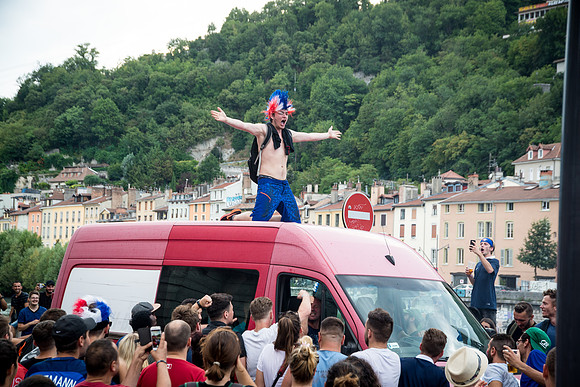Champions du Monde 2018 vus de Grenoble • World Cup 2018 Winners seen from Grenoble, France