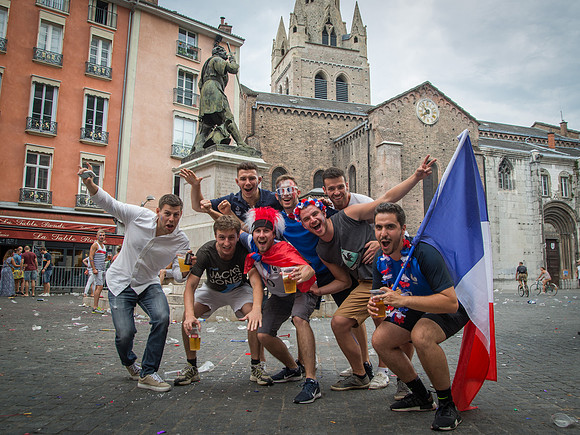 Champions du Monde 2018 vus de Grenoble • World Cup 2018 Winners seen from Grenoble, France