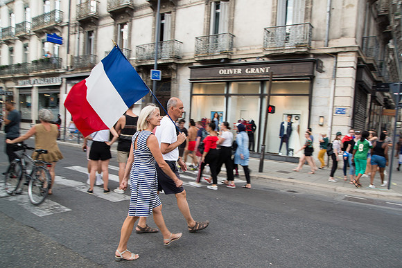 Champions du Monde 2018 vus de Grenoble • World Cup 2018 Winners seen from Grenoble, France