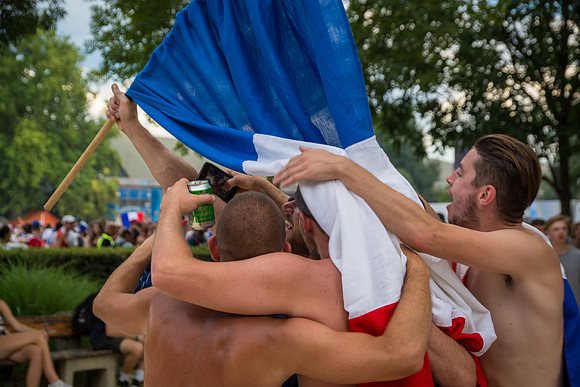 Champions du Monde 2018 vus de Grenoble • World Cup 2018 Winners seen from Grenoble, France