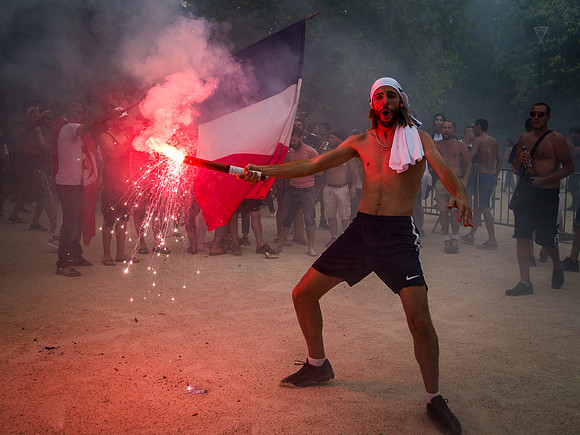 Champions du Monde 2018 vus de Grenoble • World Cup 2018 Winners seen from Grenoble, France