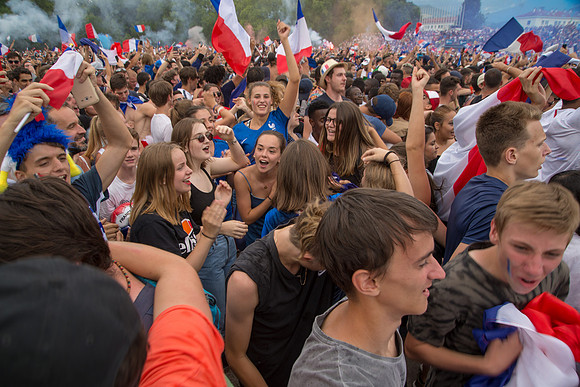 Champions du Monde 2018 vus de Grenoble • World Cup 2018 Winners seen from Grenoble, France