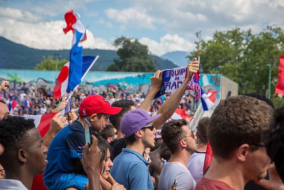 Champions du Monde 2018 vus de Grenoble • World Cup 2018 Winners seen from Grenoble, France