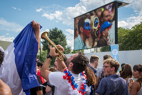 Champions du Monde 2018 vus de Grenoble • World Cup 2018 Winners seen from Grenoble, France