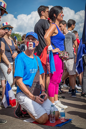 Champions du Monde 2018 vus de Grenoble • World Cup 2018 Winners seen from Grenoble, France